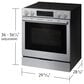 Samsung Bespoke 6.3 Cu. Ft. Smart Slide-In Electric Range with Illuminated Precision Knobs in Stainless Steel, , large
