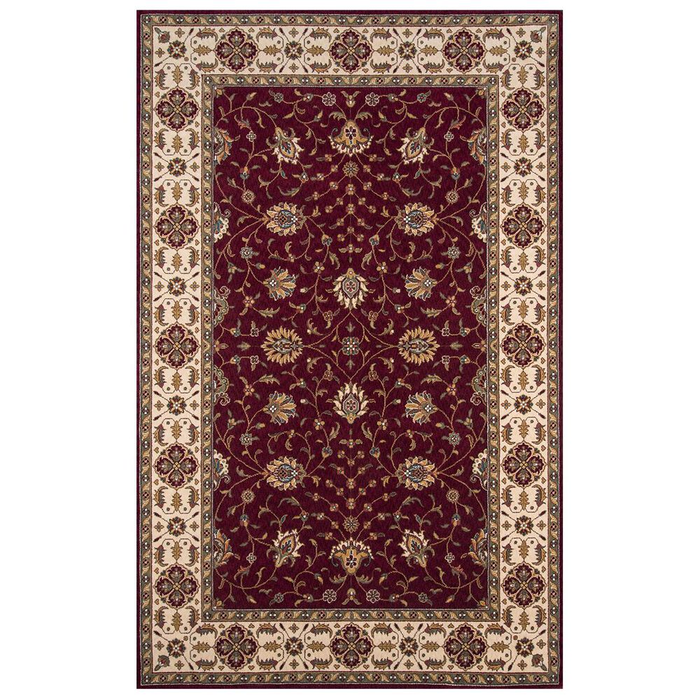 Momeni Persian Garden PG-08 8' Round Burgundy Area Rug, , large
