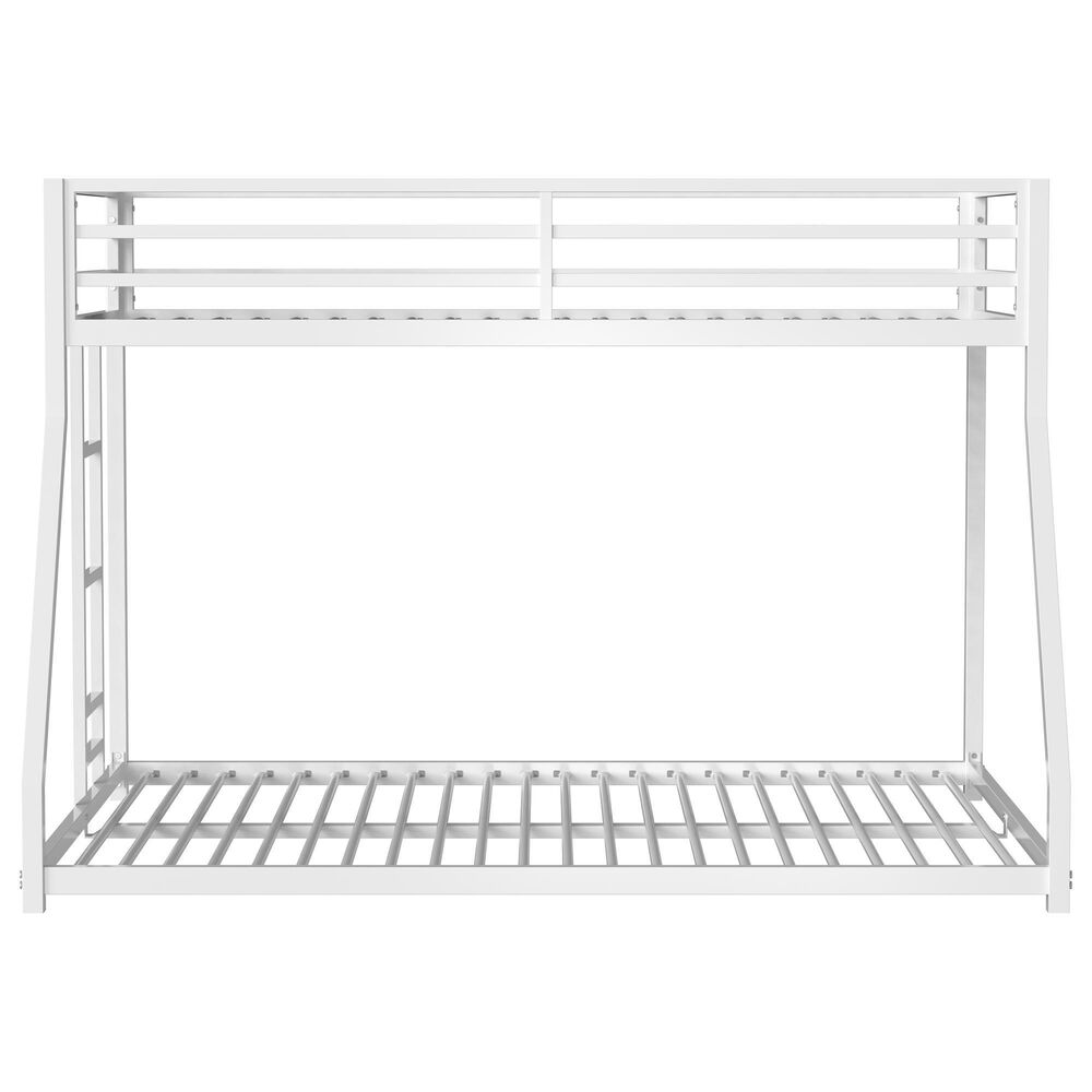 Hearth and Haven Adam Twin over Full Bunk Bed in White, , large