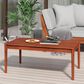 Hearth and Haven Bryan Outdoor Slatted Wood Coffee Table in Mahogany, , large