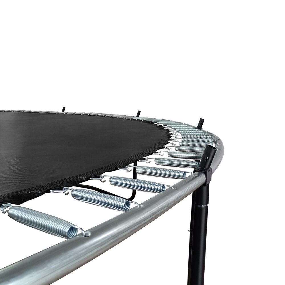 HOMLUX 10' Outdoor Trampoline with Enclosure Net and Ladder in Blue, , large