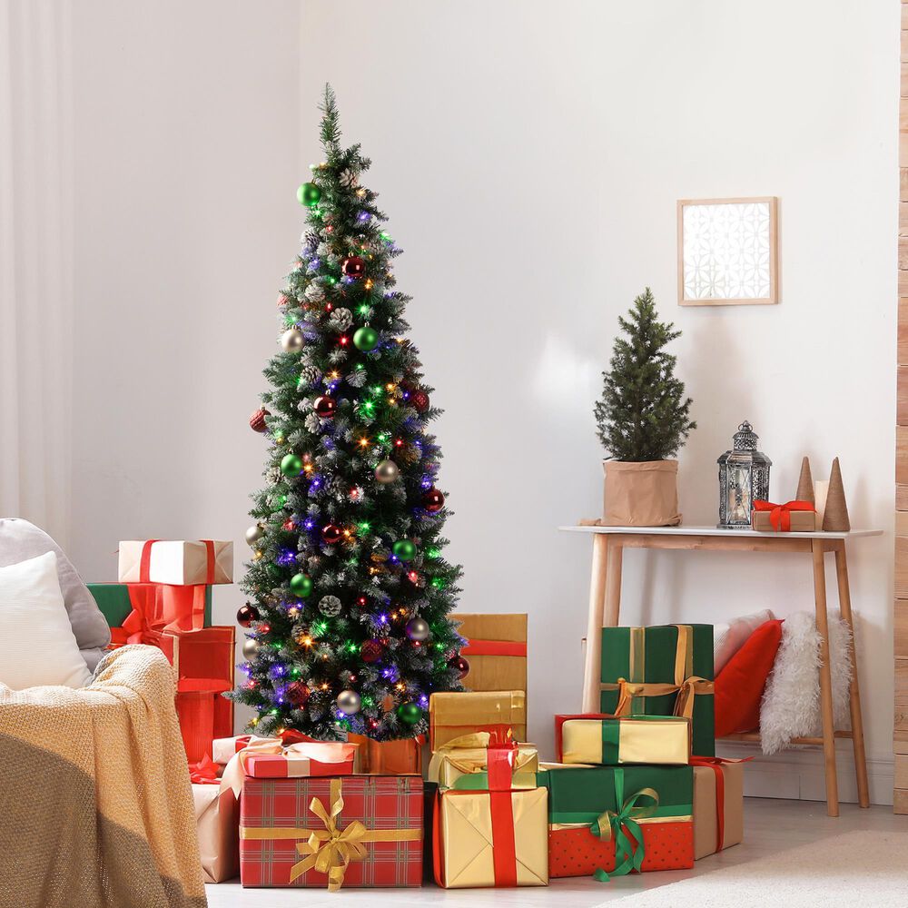 Timberlake 6 ft Christmas Tree with 250 LED Lights in Green and White, , large