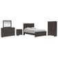 Ashley Prendonea 5-Piece Queen Bedroom Set in Dark Charcoal, , large