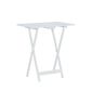 Linden Boulevard Taneli Tray Table Set with Stand in White (Set of 4), , large