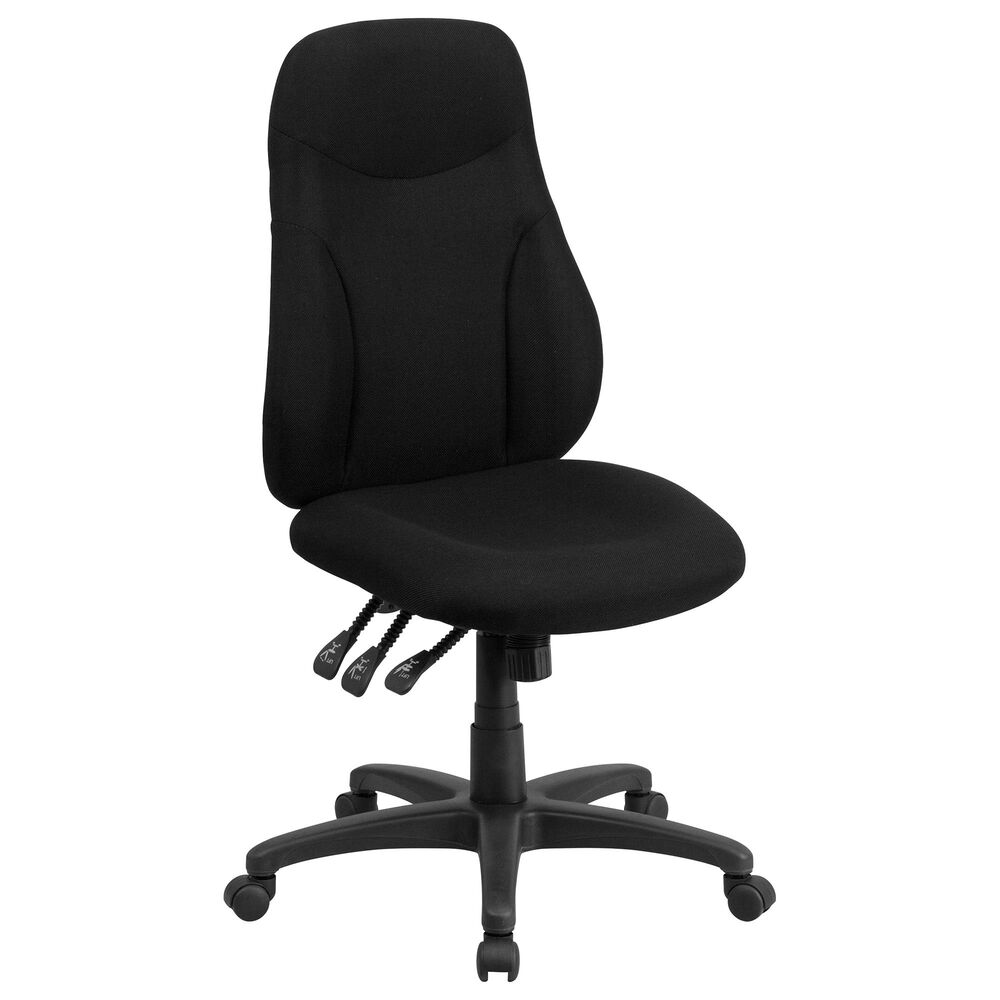 Flash Furniture Swivel Task Chair in Black, , large