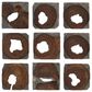 Uttermost Jungle 16" x 16" Wood Wall Art in Dark Coffee Brown and Rustic Black (Set of 9), , large