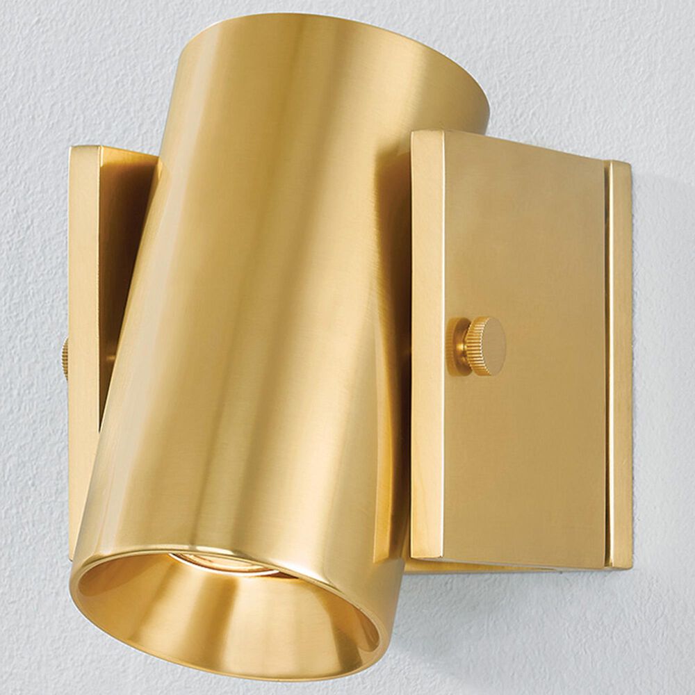 Hudson Valley Lighting Nowra 1-Light Wall Sconce in Aged Brass, , large