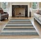 Radici USA Sondrio Blue 4" x 6" Area Rug, , large