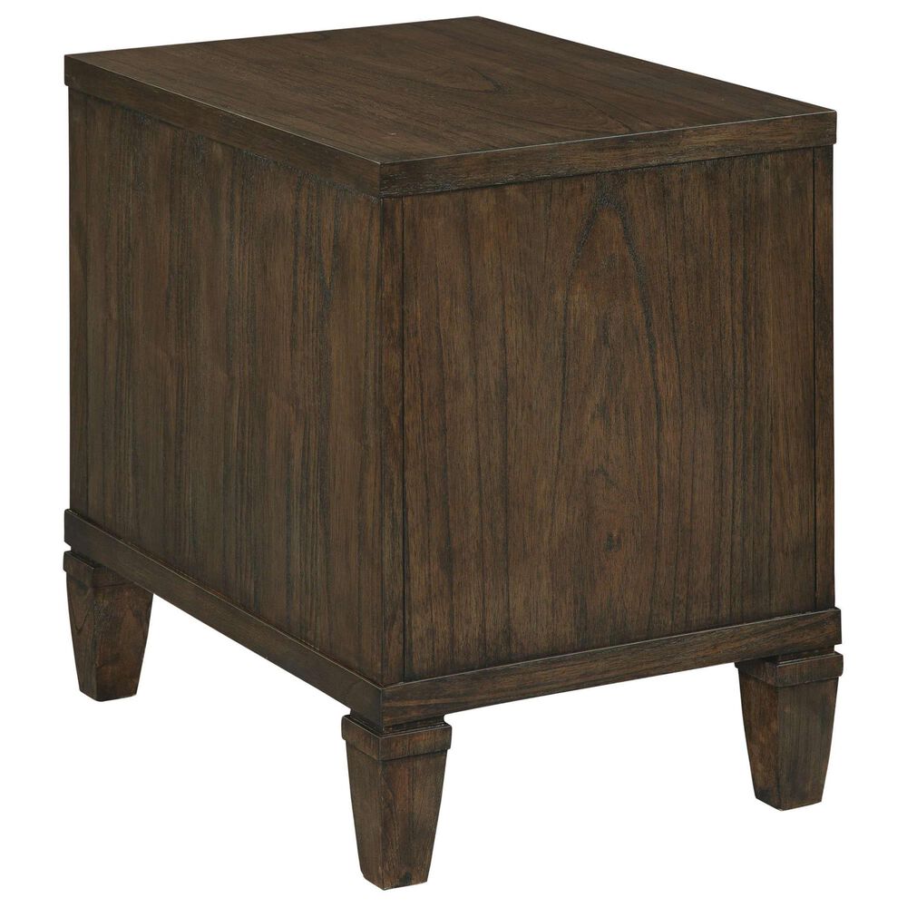 Hekman Linwood 3-Drawer Chairside Chest in Brown, , large