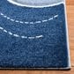Safavieh Carousel Animals 2"3" x 10" Blue and Grey Kids Runner, , large