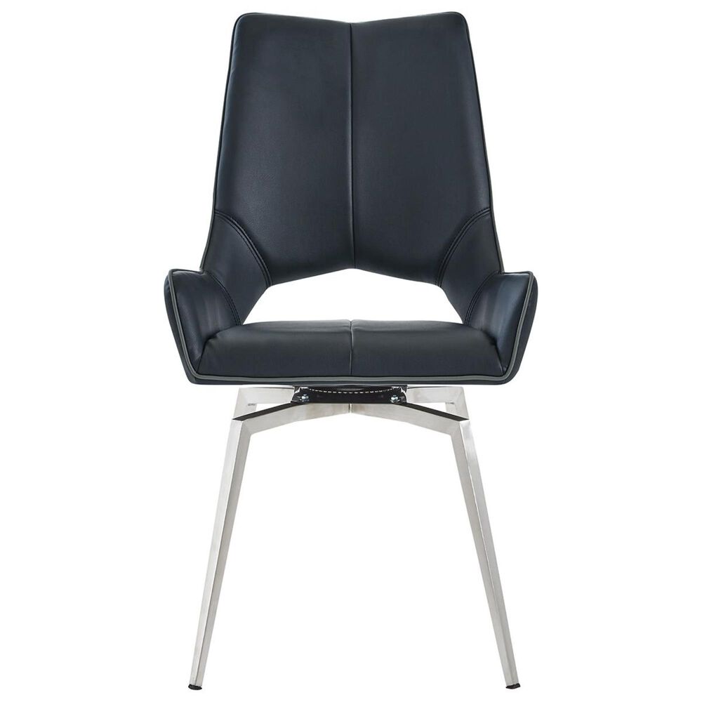 Global Furniture USA Swivel Dining Chair in Black, , large
