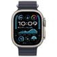 Apple Watch Ultra 2 GPS + Cellular 49mm Natural Titanium Case with Navy Ocean Band, , large