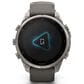 Garmin fenix 9 Pro inReach Solar Smartwatch 47mm Titanium with Pebble Gray and Silver Gray Silicone Band, , large