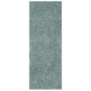 Safavieh Athens Shag SGA119D-26 2"3" x 6" Seafoam Runner, , large