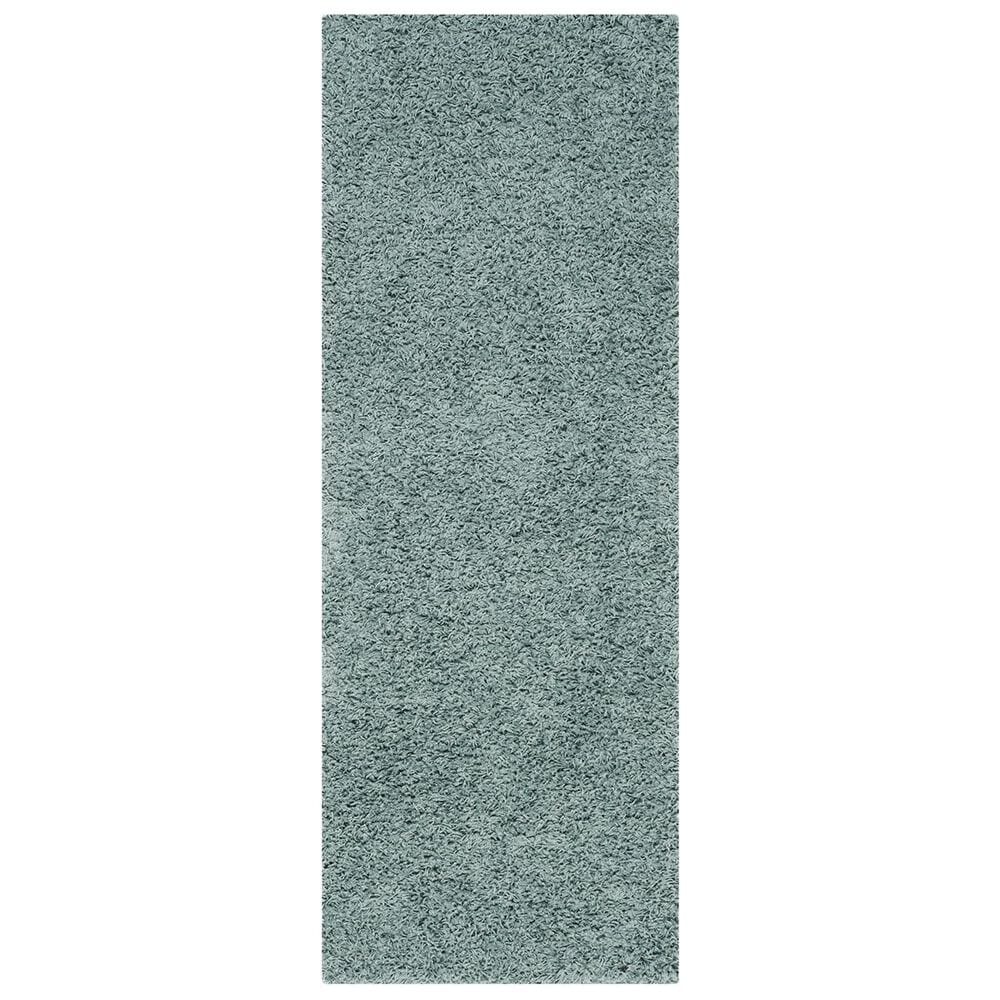 Safavieh Athens Shag SGA119D-26 2"3" x 6" Seafoam Runner, , large