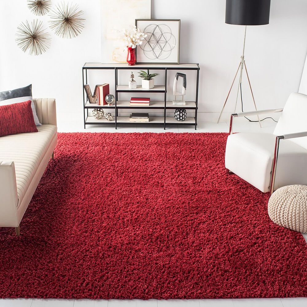 Safavieh August Shag AUG200Q 8&#39; x 10&#39; Red Area Rug, , large