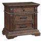 New Heritage Mar Vista 3 Drawer Nightstand in Brushed Walnut, , large