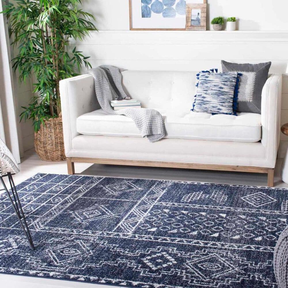 Safavieh Adirondack ADR206N 4&#39; x 6&#39; Navy and Silver Area Rug, , large