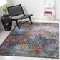 Safavieh Aria 5"1" x 7"6" Blue and Ivory Area Rug, , large