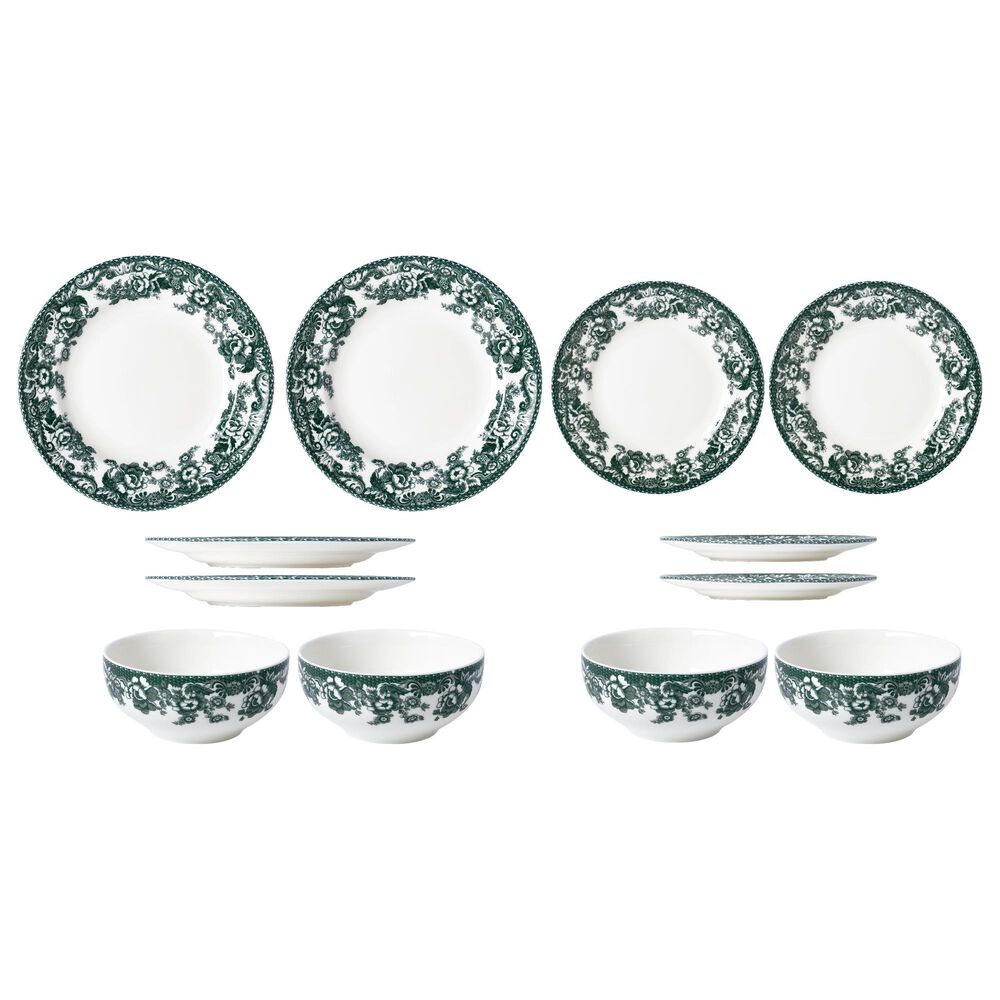 Gifts Plus Montana 12-Piece Dinnerware Set in Green, , large