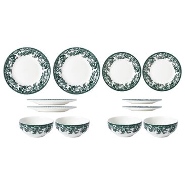 Gifts Plus Montana 12-Piece Dinnerware Set in Green, , large