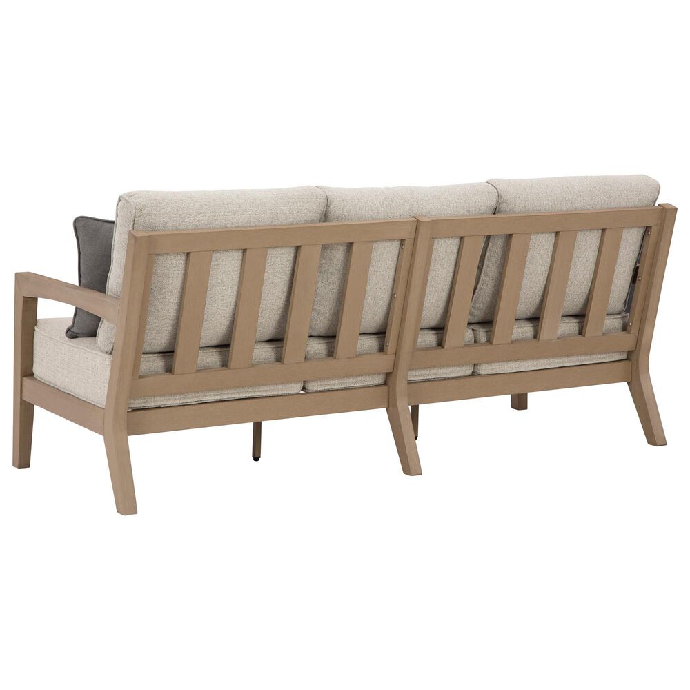 Ashley Hallow Creek Patio Sofa in Beige, , large