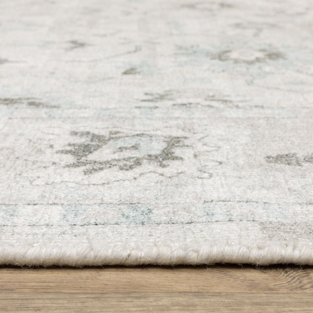 Oriental Weavers Windham WIN04 Ivory and Blue 9&#39; x 12&#39; Area Rug, , large