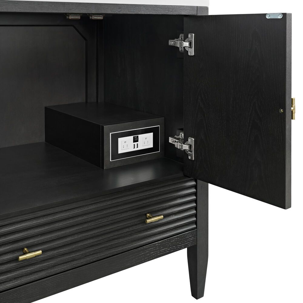 James Martin Myrrin 30" Single Bathroom Vanity in Carbon Oak with 3 cm Tajnar Eclos Top and Rectangular Sink, , large