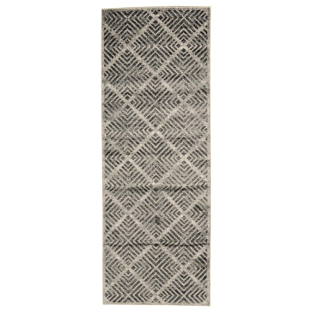 Feizy Rugs Katari Geometric 2"10" x 7"10" Castle and Taupe Area Rug, , large