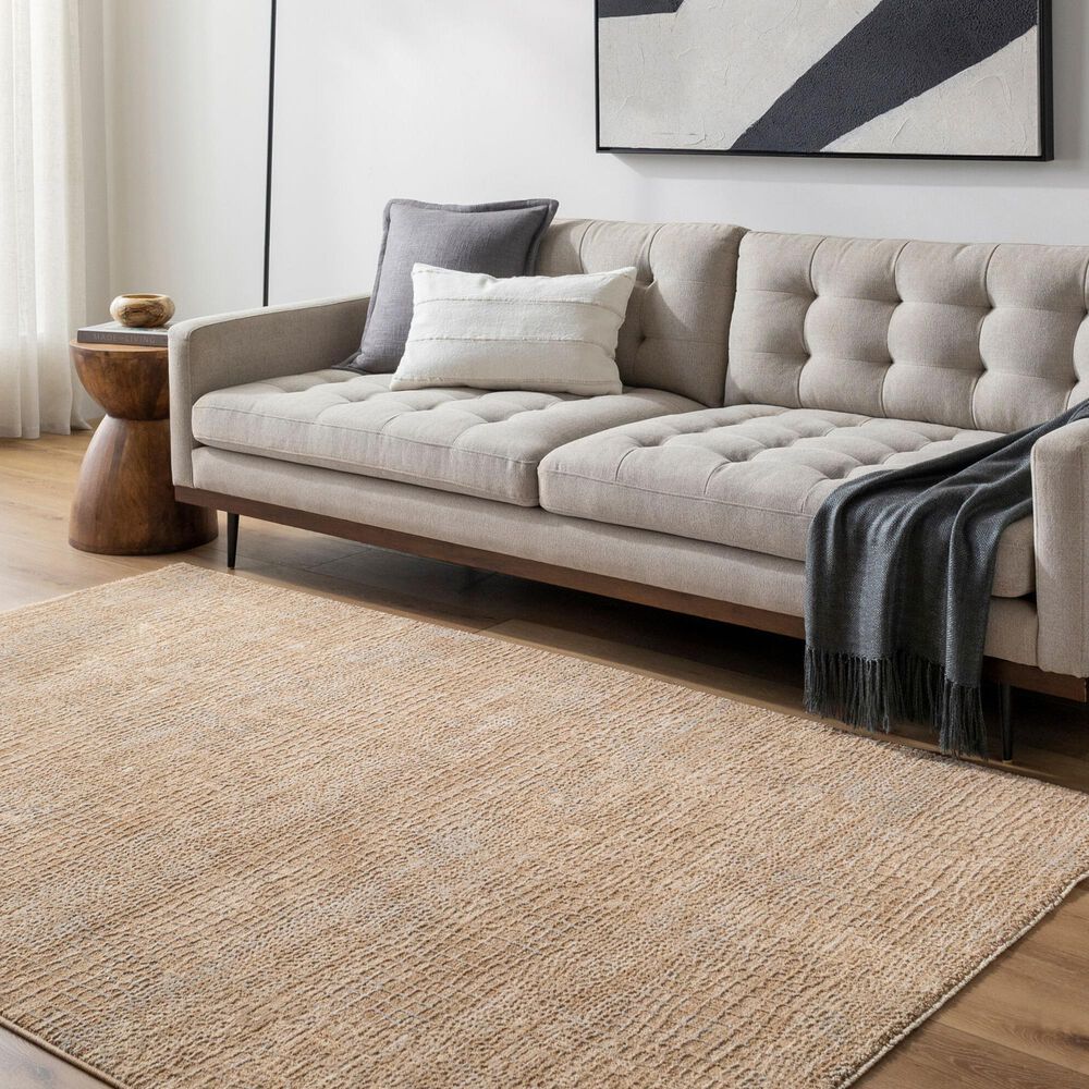 Surya Masterpiece Light Gray, Beige, Tan and Medium Brown 5&#39; x 7&#39;5&quot; Area Rug, , large