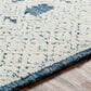 Surya Louvre Dark Blue, Cream and Pale Blue 10" x 14" Area Rug, , large