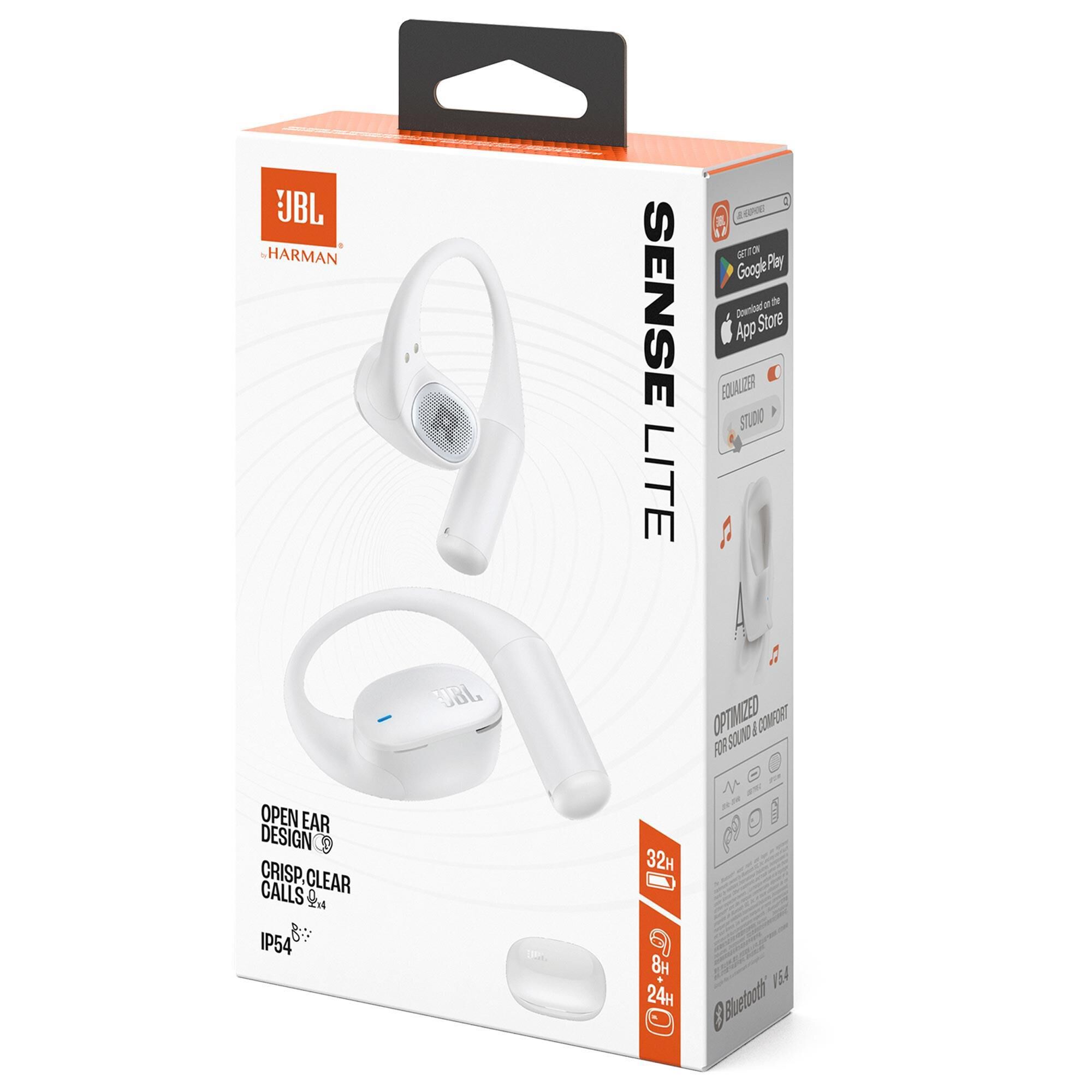 JBL SENSE LITE ワイヤレスイヤホン ホワイト JBL Sense Lite True Wireless Open-Ear Headphones in White