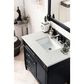 James Martin Vanities Brittany 36" Single Bathroom Vanity in Black Onyx with 3 cm Eternal Jasmine Pearl Quartz Top and Rectangle Sink, , large