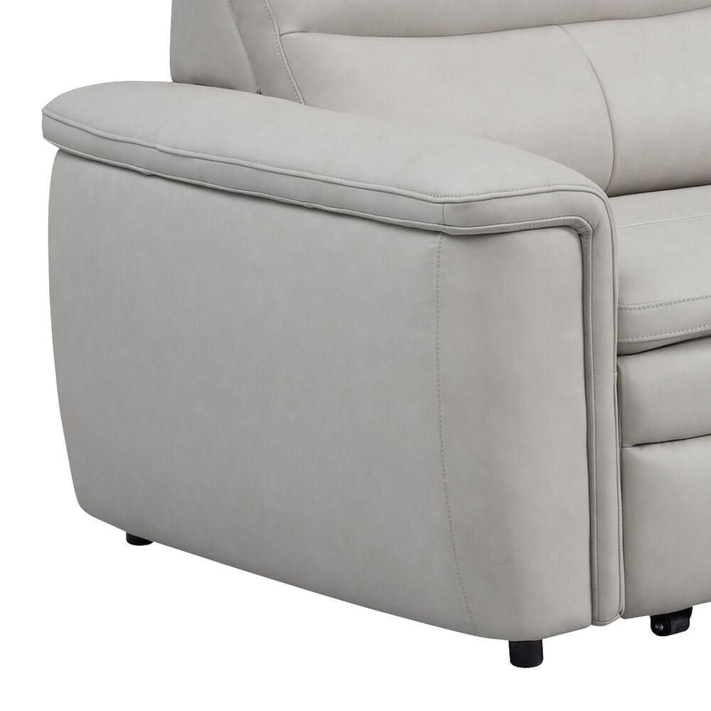 Oxford Furniture 6-Piece Leather Power Reclining Sectional with Power Headrests in Ajax Stone, , large