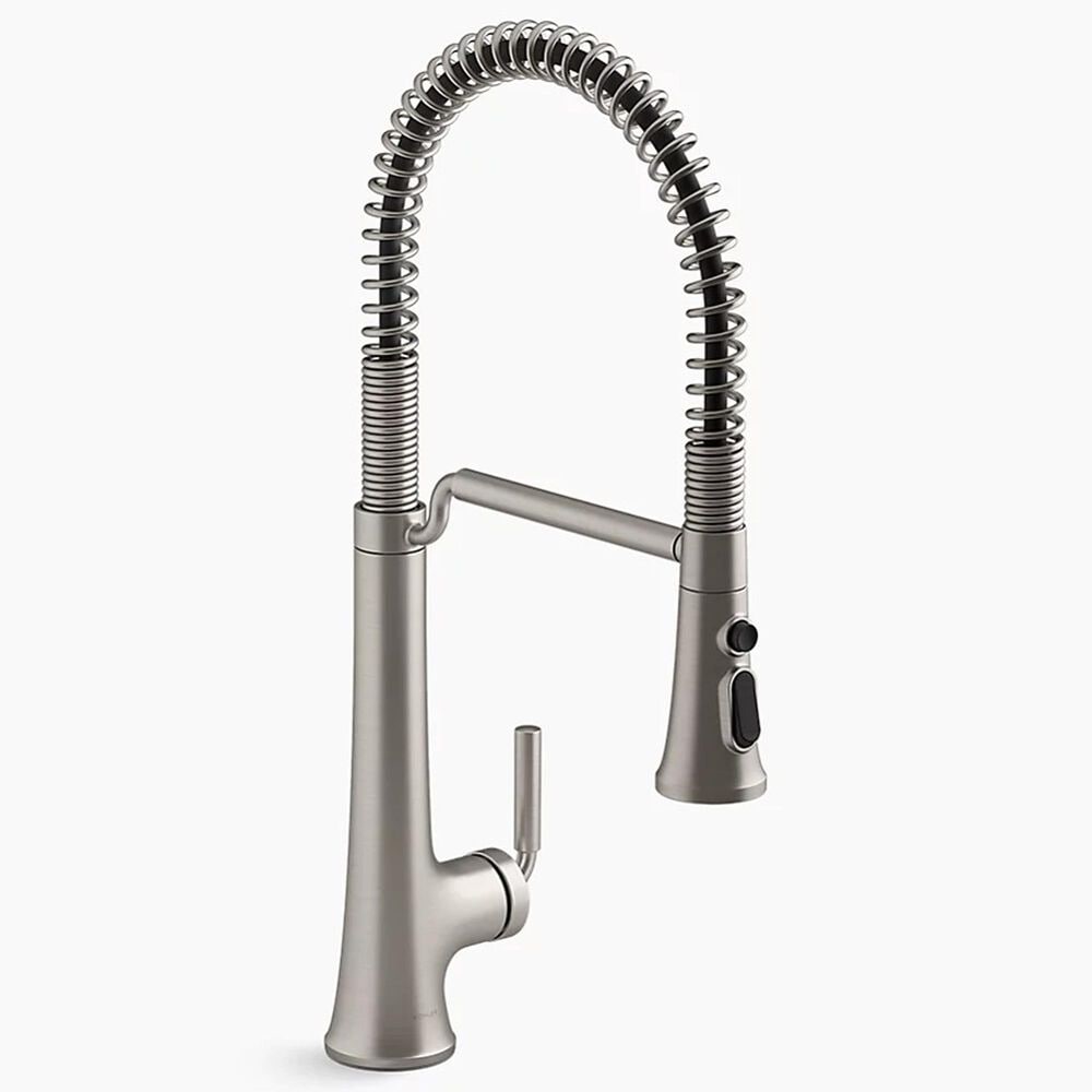 Kohler Tone Semi-Professional Pull-Down Kitchen Sink Faucet in Vibrant Stainless Steel, , large
