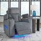 Ashley Forest Lake Power Recliner in Steel, , large
