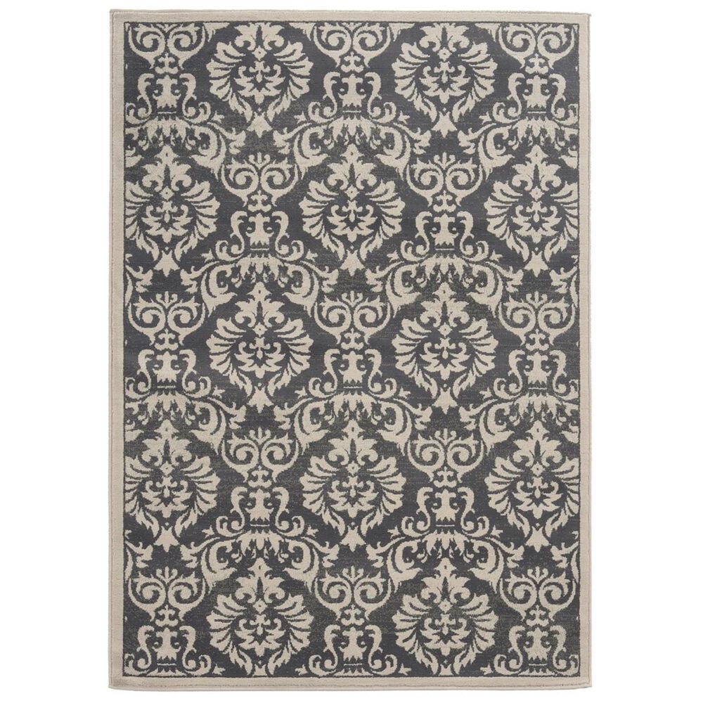 Oriental Weavers Brentwood 530K9 9"10" x 12"10" Charcoal Area Rug, , large