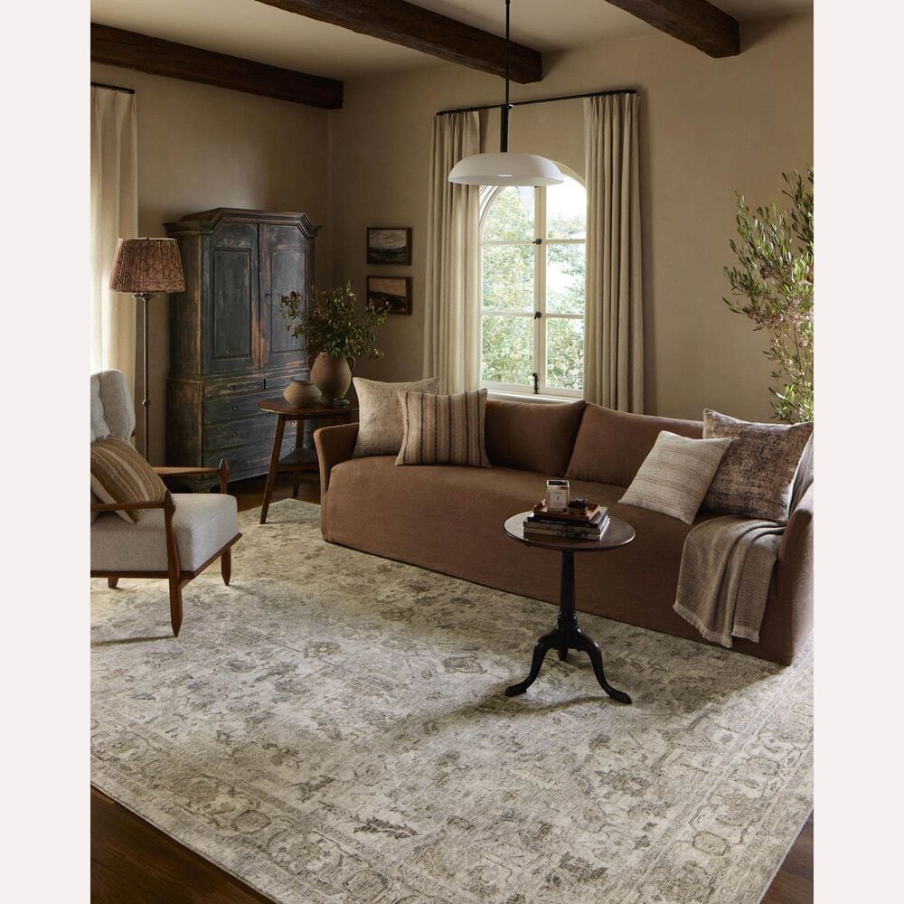 Amber Lewis x Loloi Honora Grey and Taupe 6&#39;7&quot; x 9&#39;2&quot; Area Rug, , large