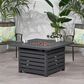 Noble House Rene Square Liquid Propane Fire Pit in Black, , large