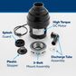GE Appliances 3/4 HP Continuous Feed Corded Garbage Disposal in Black, , large