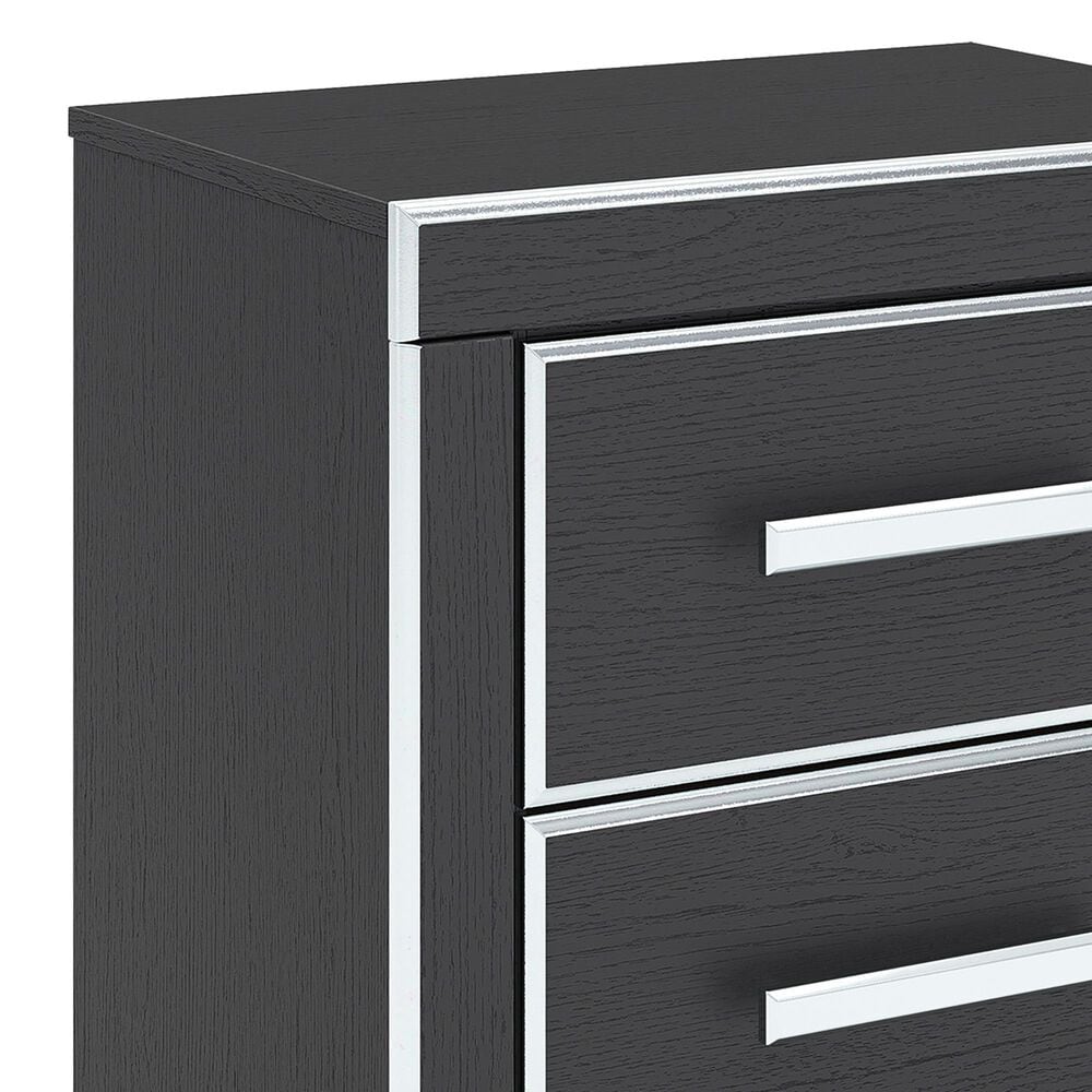 Ashley Zuraleus 5-Piece King Panel Bedroom Set in Matte Black, , large
