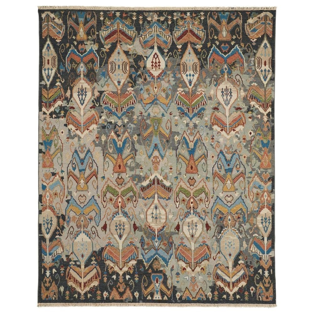 Feizy Leylan 3"6" x 5"6" Charcoal and Multicolor Area Rug, , large