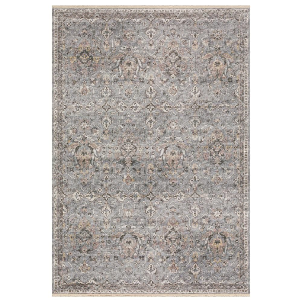 Dalyn Rug Company Marbella 9" x 13" Silver Area Rug, , large