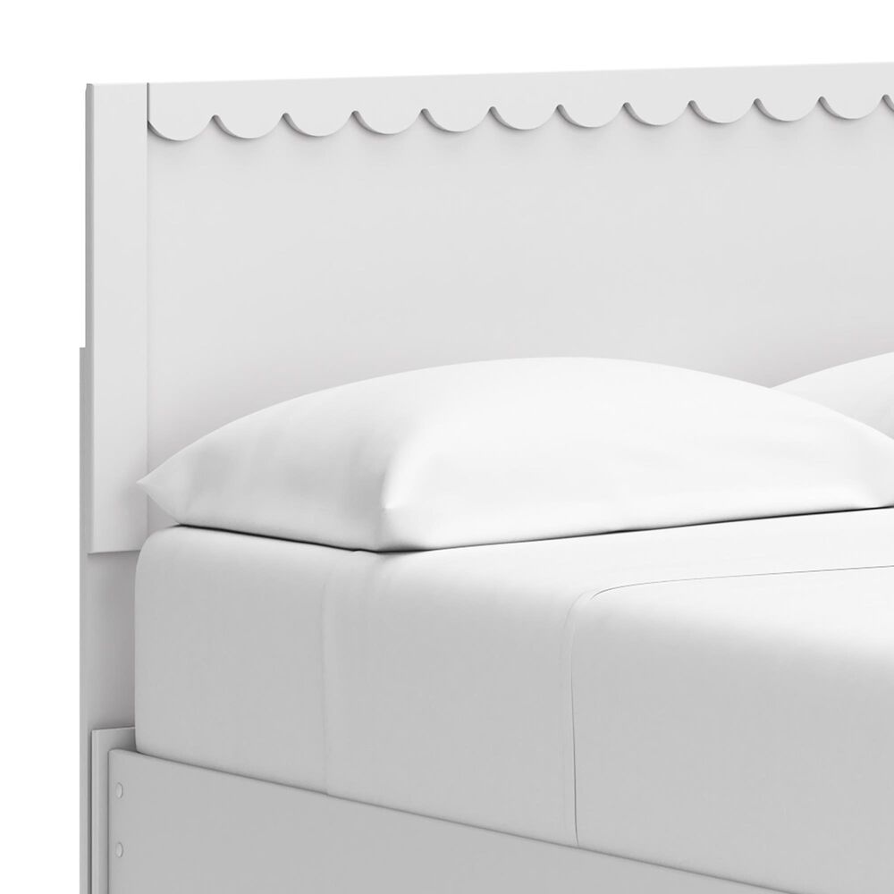 Ashley Hallityn Full Panel Platform Bed in Matte White, , large