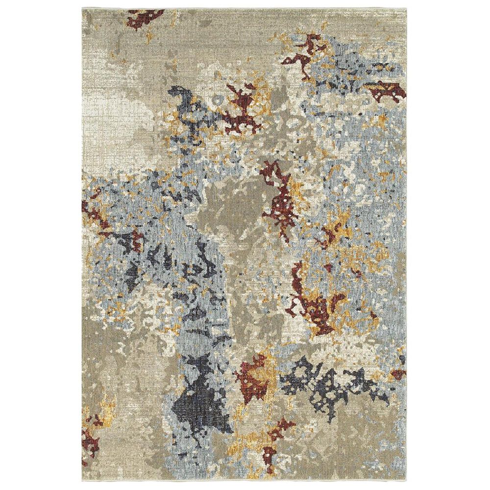 Oriental Weavers Evolution 8043K 5"3" x 7"3" Beige Area Rug, , large