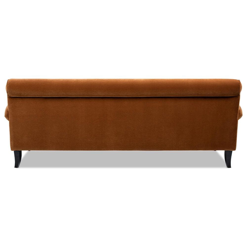 Jennifer Taylor Home Alana Stationary Sofa in Burnt Orange Velvet, , large
