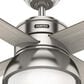 Hunter Loki 36" Ceiling Fan with LED Lights in Brushed Nickel, , large