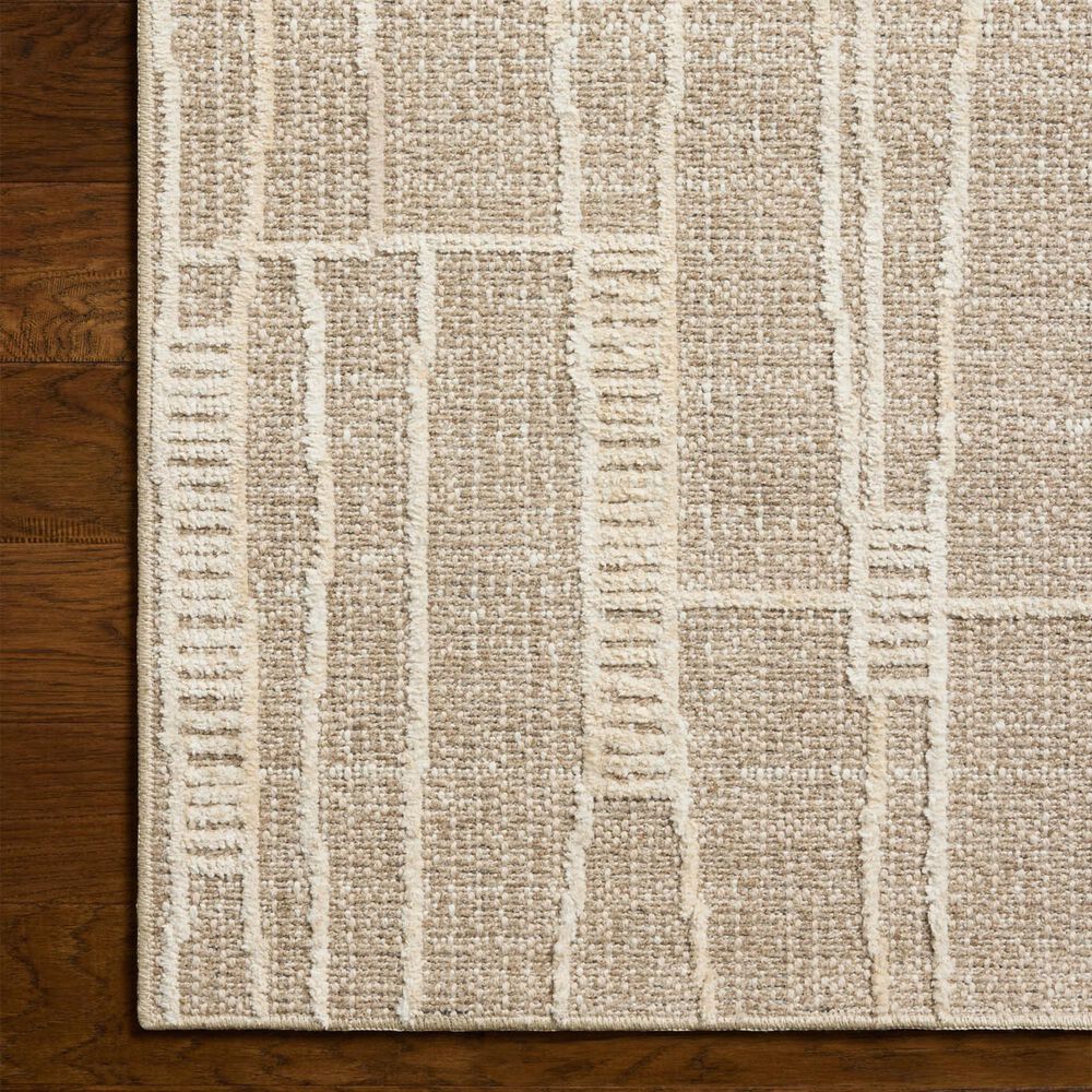Amber Lewis x Loloi Bexley Mushroom and Natural 5' x 7'6" Area Rug, , large