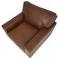 Bordeaux & Co Leather Swivel Chair in Brown, , large