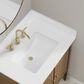 37B Heston 30" Single Bathroom Vanity in Kona with White Composite Stone Top and Backsplash, , large